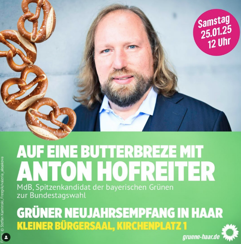 25. Januar 2025: Grüner Neujahrsempfang mit Anton Hofreiter
