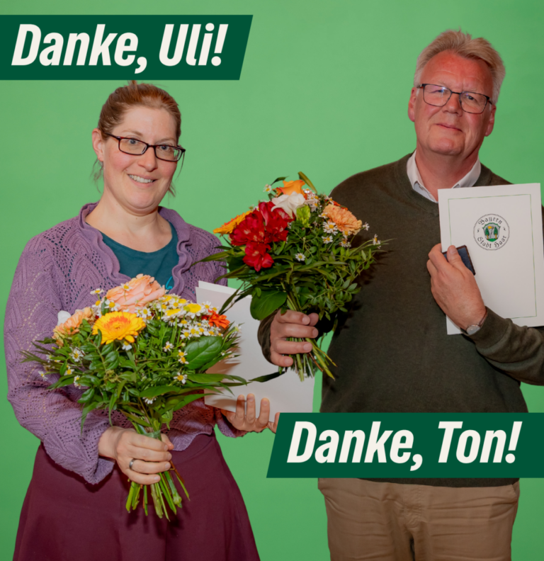 Zum Abschied von Ulrike Olbrich und Ton van Lier aus dem Stadtrat